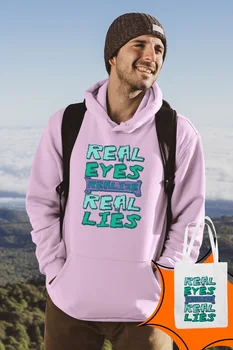 

Angemiel Wear Real Eyes Realize Pink Male Hooded Sweatshirt Bags Kombin