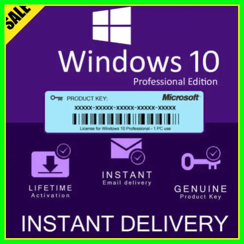 Windows-10-llave de licencia profesional, 32/64bits, 2021