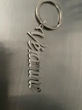 Llaveros personalizados de acero inoxidable para hombre y mujer, llaveros personalizados con esculturas con placa de nombre, regalos únicos de San Valentín