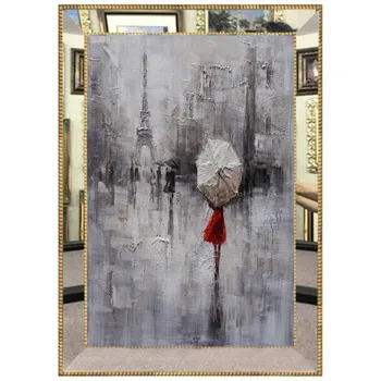

Mirror Framed Glass Digital Canvas Painting 60 * 90 cm