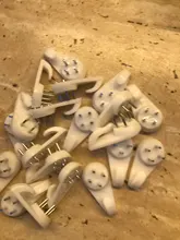 Hanger Mirror Hook Painting Mount-Photo-Picture Plastic Invisible White 20pcs