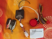 Sistema de alarma Universal para motocicleta, 12V, sistema de alarma de seguridad antirrobo para patinete, dos uds, llave de Control remoto