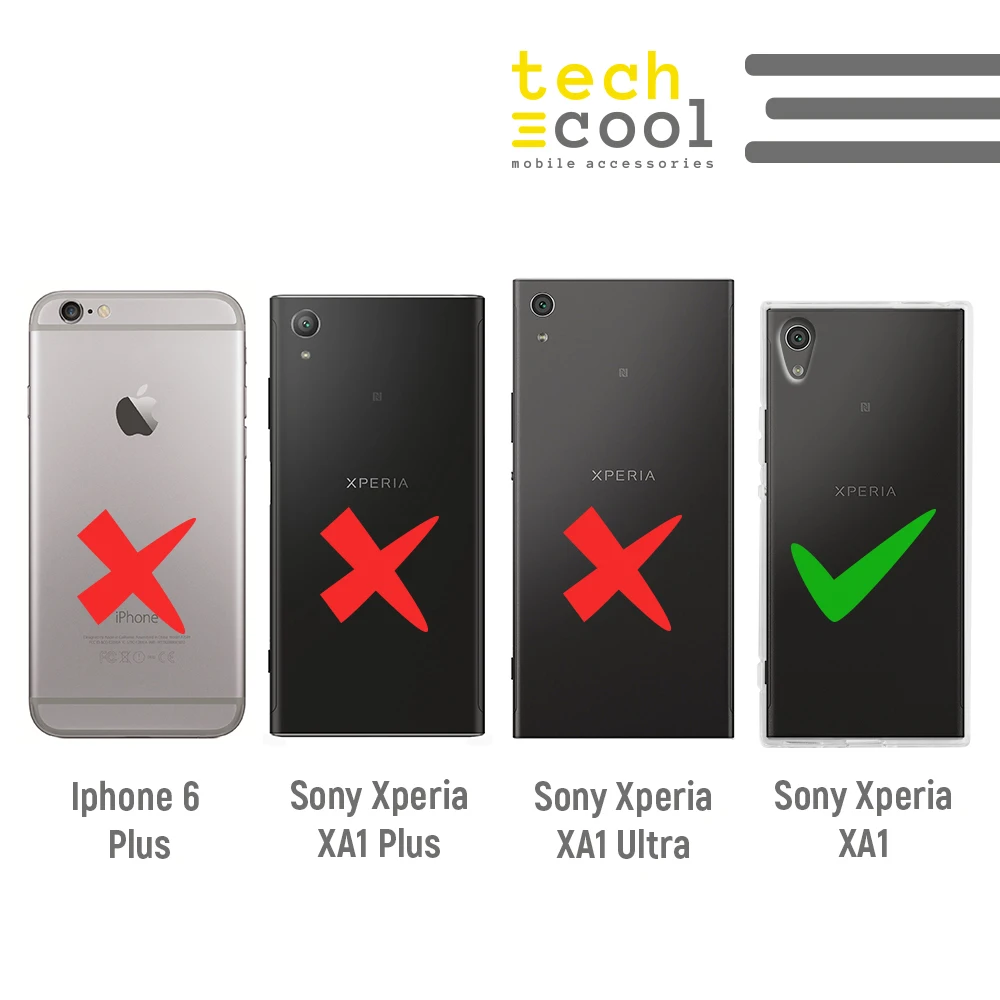 FunnyTech®Чехол-подставка для Sony Xperia xa1 для кормления из силикона "Cuidado that Skewer" vers.1 fund