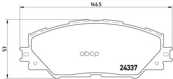 Колодки Тормозные Toyota Rav 4 05 Передние Brembo P83071 Brembo арт. P83071