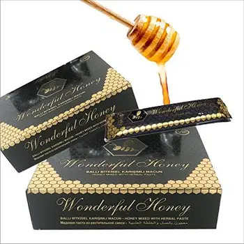 

Wonderful Honey Vip Dose Vital Men Sexual Increase Original Herbal Natural Aphrodisiac 15 gr *12 Sachets Made in Turkey
