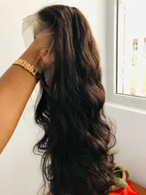 30 pulgadas de la onda del cuerpo de la peluca con malla Frontal Pre arrancado con el pelo del bebé Remy brasileño 13x4 Frontal de encaje pelucas de cabello humano para las mujeres negras