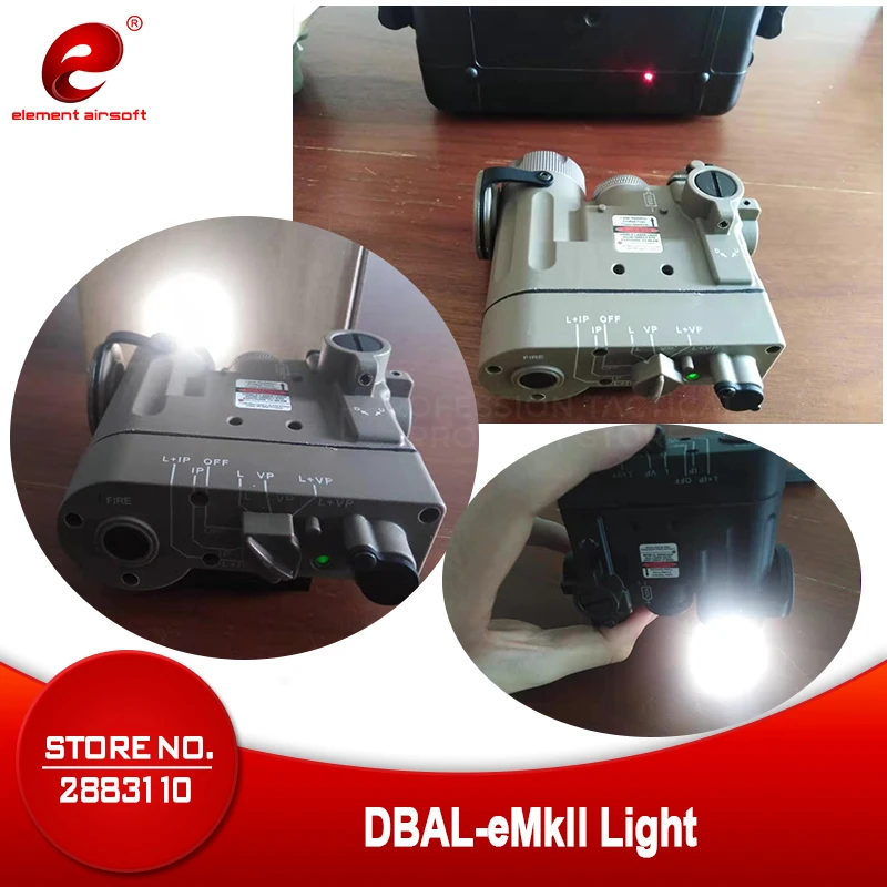 Element Airsoft DBAL светодиодный тактический вспышки светильник оружия пистолет EMKII IR