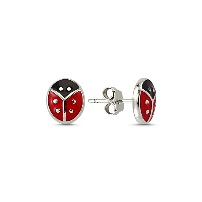 

Silver 925 Sterling Ladybug Kids Tag
