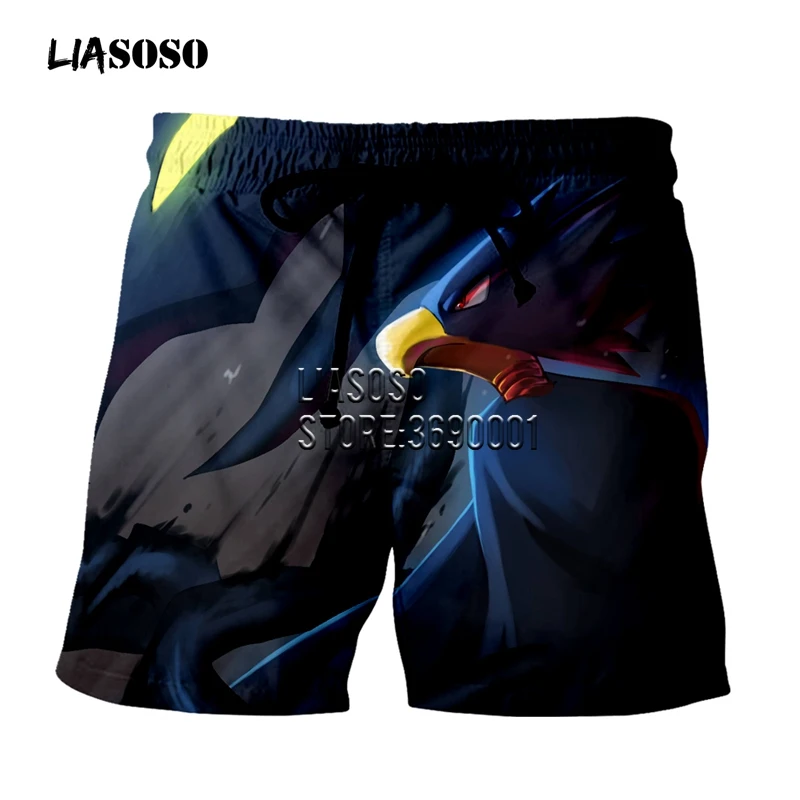 LIASOSO/мужские шорты с 3D принтом Todoroki Shouto Bakugou Katsuki, повседневные шорты, пляжные шорты, летние шорты X2796