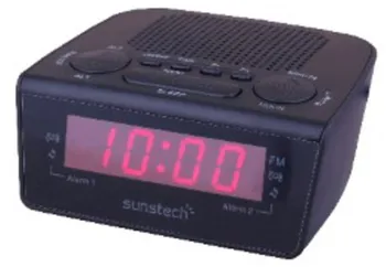 

SUNSTECH RADIO CLOCK FRD18BK BLACK DIGITAL