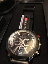 CURREN-Reloj analógico para hombre, cronógrafo deportivo, militar, de cuarzo, masculino
