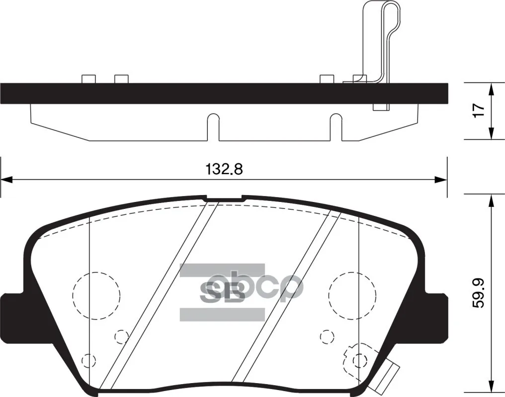 Колодки Тормозные Передние Sangsin Brake Sp1424 Sangsin brake арт. SP1424