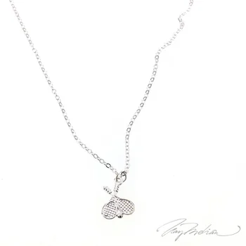 

Necklace Tennis Rackets Mini Silver Collection Alcala