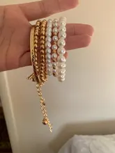 Tocona 6 unids/set de oro de moda cuentas de colores estrella perla multicapa con cuentas pulseras para las mujeres encanto regalo de joyas de fiesta 5483