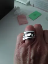 Foxanry minimalista de Plata de Ley 925 Plata Lisa anillos para las mujeres nueva moda geométricos irregulares Punk fiesta Hiphop joyería regalos