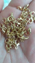 Ganchos de cierre de langosta para fabricación de joyas, collar, pulsera, cadena, suministros DIY, accesorios, 50 unids/lote