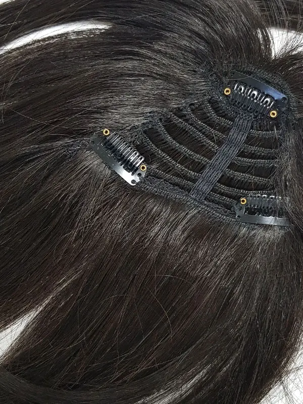 Человеческие волосы челка 35 г спереди 3 клипа в прямой Remy натуральный челка из человеческих волос все цвета