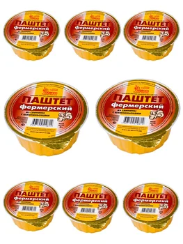 

Pate "farmer" from pork with champignons 70 gr., 8 PCS lot