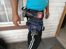 Bolsa de herramientas portátil de alta capacidad, herramientas multifunción, cinturón de bolsillo, herramientas de electricista, organizador de cintura