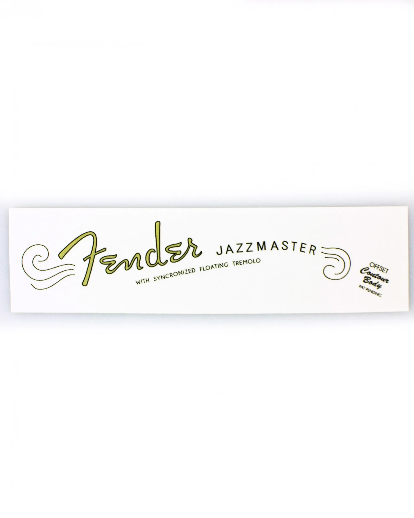 JazzMaster Headstock Waterslide Logo Decal ubicaciondepersonas.cdmx