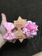 3 unids/set elástico flor diadema para bebé niñas accesorios para el pelo de bebé lazos para chicas de Nylon turbante Skinny elástico cinta para el pelo de goma