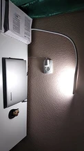 Clip Desk-Lamp Led-Light Eye-Protected-Lamp Brightness Office Led Long-Arm Bedroom 