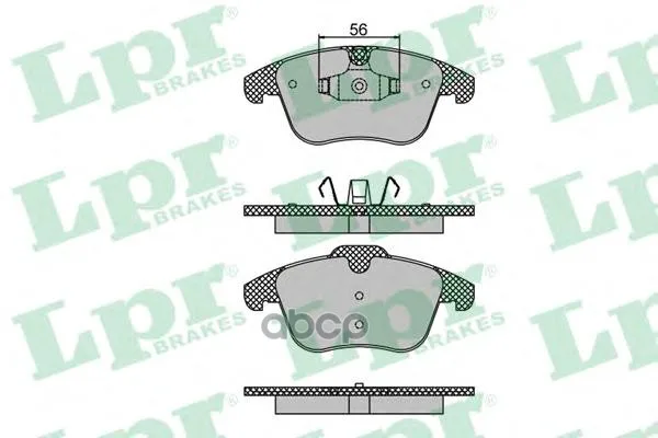 Колодки Тормозные Citroen C5 1.6-2.0 08- Передние Без Датч. Lpr 05p1486 Lpr арт. 05P1486
