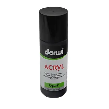 

Da0220080 acrylic paint opaque Opak, 80 ml, Darwi (100 black)