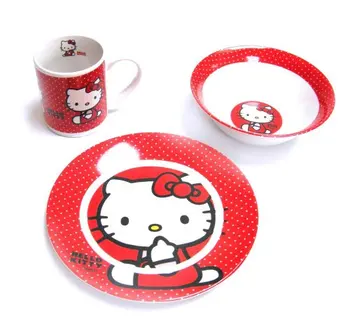 

Hello Kitty-porcelain breakfast Set, red (United Labels 811286)