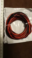 Cable eléctrico de cobre estañado de 2 pines, Cable de extensión de alimentación de larga duración, 300V, PVC, rojo, negro, 18, 20, 22 AWG