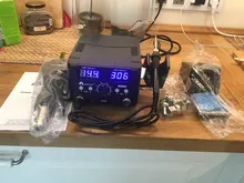 Estación de soldadura Digital LED 2 en 1, 800W, pistola de aire caliente, Estación de Reparación soldador eléctrico para teléfono, PCB, IC, SMD, BGA
