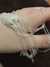 Cadena de eslabón abierto, extensor de cola para joyería DIY, 5 m/lote, 2,5, 2,8, 3,6, 4,8mm