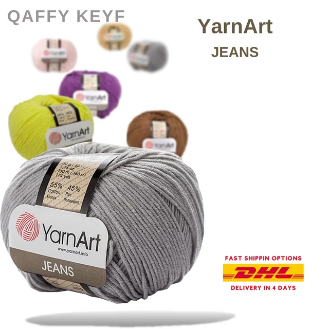 Yarnart Jeans Amigurumi %55 Cotton - %45 PolyAcr 50gr-160m Doll Threads  Yarns For Knitting Crochet Tricots DIY Loop trikotin - AliExpress