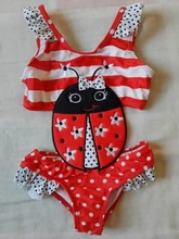 Ropa de baño de playa para bebés, bañador de sandía, traje de baño, bikini de verano de una sola pieza