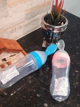 Exprimidor de biberón de silicona para entrenamiento de bebé recién nacido, cuchara de arroz, suplemento alimenticio de cereales infantil, comedero, herramientas de vajilla seguras