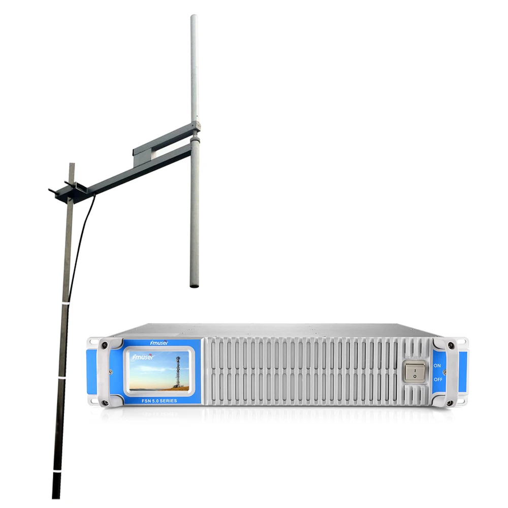 

FMUSER FU-1000W Professional FM Radio Transmitter Audio Station Cover 20KM-30KM with Outdoor Antenna Free Shipping