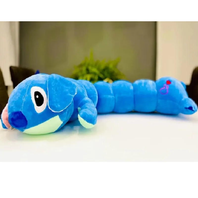 Soft toy-pillow Caterpillar-stich blue 110 cm | Игрушки и хобби