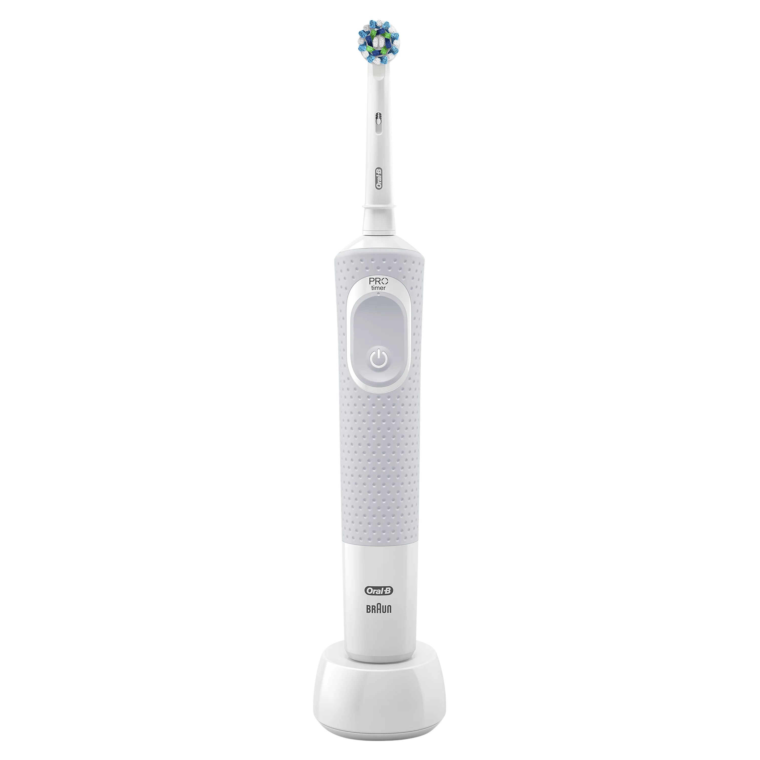  Pack 2 Cepillos Eléctricos Recargables Oral-B Vitality D100 CrossAction Blanco/Negro + Dentífrico O