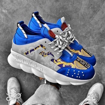 

BA0132 BOA Thick Sole Sneakers Style White Blue Men 'S Sports Shoes. Shoe, boot, sneaker, van, chaussure, air, para, flip, cover