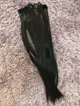 24 pulgadas 6 unids/set Clip en pelo Natural extensiones de cabello lacio Clip ins sintético Clip en la extensión del pelo para las mujeres