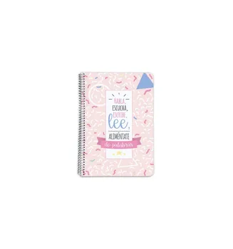 

Notebook hard cover A5 5X5 AMELIE CLASSIC pink