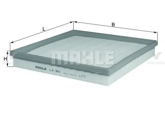 KNECHT LX981 Фильтр воздушный MB W463/W220/W163 4.0CDI