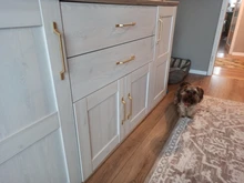 KK y FING Simple europeo negro cocina tiradores de puertas de armario oro mate de aleación de aluminio cajones tira mobiliario Hardware