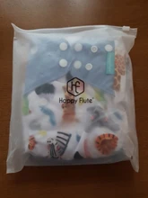 Feliz flauta pañales de tela para niños ajustable húmedo/bolso seco impermeable pañales de bebés ecológicos mochila reutilizable 4 unids/set