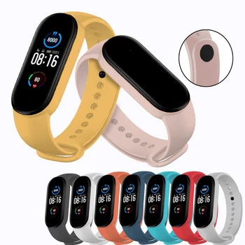 

Silicone straps for Xiaomi Mi Band 5 refill flexible and adjustable replacement smartband colorful waterproof and Tough