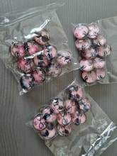 Botones a presión de 18mm para cara de niña, 10 Uds. Redondas mixtas, foto de cristal, cabujón, estilo para pulseras a presión de 18mm, regalo de joyería