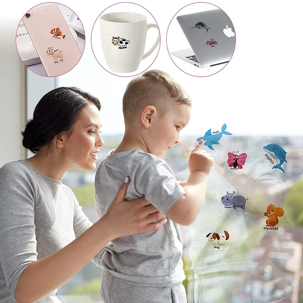 Children's Reusable Stickers Books Kawaii Stationery Stickers for Kids Early Education Cartoon Cute Stickers for Children Gift