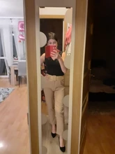 Pantalones ceñidos informales para mujer, pantalón de negocios, elegante, con cremallera falsa, retro, colores lisos, P575