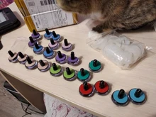 Ojos brillantes 3D transparentes, juguete de seguridad de plástico, 20 piezas, tejido brillante, arandela, Tallo largo, 9-12-14, 16-18- 20 -24-30-35mm