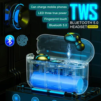 

Cewaal S1 TWS Fingerprint Touch Bluetooth Earphones, HD Stereo Wireless Headphones,Noise Cancelling Gaming Headset for iOS/Andro